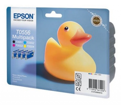 Картридж струйный Epson T0556 C13T05564010 4цв. набор карт. для Epson R240/RX420/RX520