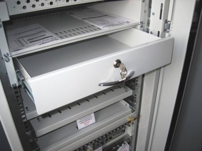 Ящик выдвижной для документации ЦМО ТСВ-Д-2U.450 19" 450мм серый (упак.:1шт)
