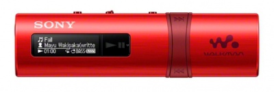 Плеер Flash Sony NWZ-B183FR 4Gb красный/FM
