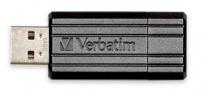Флеш Диск Verbatim 64Gb PinStripe 49065 USB2.0 черный