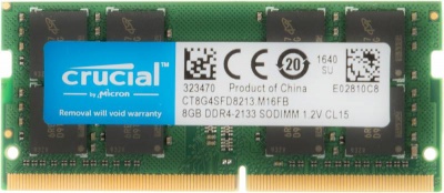 Память DDR4 8Gb 2133MHz Crucial CT8G4SFD8213 RTL PC4-17000 CL15 SO-DIMM 260-pin 1.2В