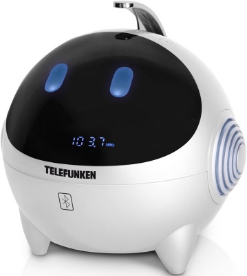 Радиоприемник настольный Telefunken TF-1634 белый USB SD/MMC