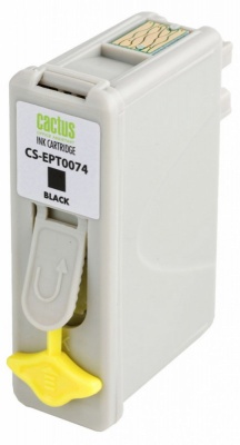 Картридж струйный Cactus CS-EPT0074 черный (12.6мл) для Epson Stylus Photo 785/790/870/875/890/895/900/915/1270/1280/PM-3700