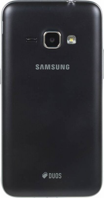 Смартфон Samsung SM-J120F Galaxy J1 (2016) 8Gb 1Gb черный моноблок 3G 4G 2Sim 4.5" 480x800 Android 5.1 5Mpix WiFi GPS GSM900/1800 GSM1900 TouchSc MP3 FM microSD max128Gb