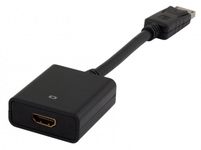 Переходник HDMI (f)/DisplayPort (m) белый