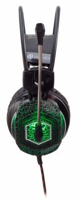 Наушники с микрофоном Oklick HS-L500G TOXIC черный 2.2м мониторы оголовье (HS-L500G)