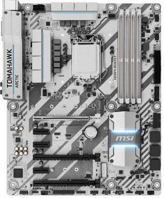 Материнская плата MSI Z270 TOMAHAWK ARCTIC Soc-1151 Intel Z270 4xDDR4 ATX AC`97 8ch(7.1) GbLAN RAID+DVI+HDMI