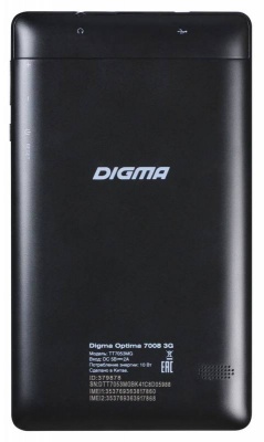 Планшет Digma Optima 7008 3G MTK8312CW (1.2) 2C/RAM512Mb/ROM4Gb 7" TN 1024x600/3G/Android 5.1/черный/0.3Mpix/BT/GPS/WiFi/Touch/microSD 32Gb/minUSB/2200mAh