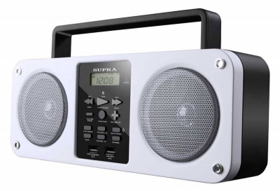 Аудиомагнитола Supra BB-M102UB белый 6Вт/MP3/FM(dig)/USB/BT