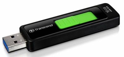 Флеш Диск Transcend 16Gb Jetflash 760 TS16GJF760 USB3.0 черный/зеленый