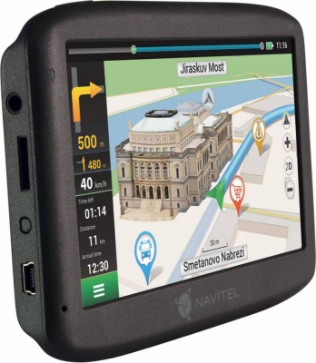 Навигатор Автомобильный GPS Navitel E500 5" 800x480 8Gb microSDHC серый Navitel