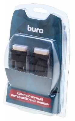 Кабель видео Buro DVI-D(m)/DVI-D(m) 3м. феррит.кольца Позолоченные контакты черный (BHP RET DVI30)