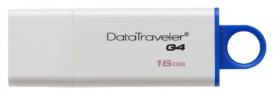 Флеш Диск Kingston 16Gb DataTraveler G4 DTIG4/16GB USB3.0 белый/синий