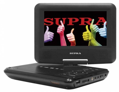 Портативный Плеер Supra SDTV-726U 7"/480x234/поворотный экран/DVD/CD серый
