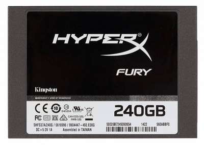Накопитель SSD Kingston SATA III 240Gb SHFS37A/240G HyperX FURY 2.5"
