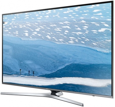 Телевизор LED Samsung 40" UE40KU6450UXRU серебристый/Ultra HD/200Hz/DVB-T2/DVB-C/DVB-S2/USB/WiFi/Smart TV (RUS)
