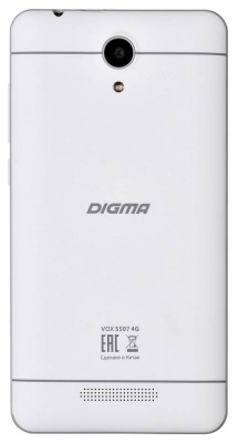 Смартфон Digma VOX S507 4G 8Gb 1Gb белый моноблок 3G 4G 2Sim 5" 720x1280 Android 6.0 5Mpix 802.11bgn BT GPS GSM900/1800 GSM1900 TouchSc MP3 FM microSD max32Gb