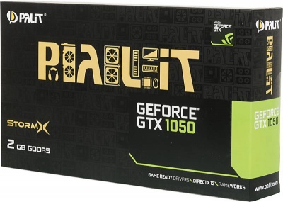 Видеокарта Palit PCI-E PA-GTX1050 StormX 2G nVidia GeForce GTX 1050 2048Mb 128bit GDDR5 1354/7000 DVIx1/HDMIx1/DPx1/HDCP Ret