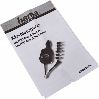 Блок питания Hama H-46512 1.5V-9V 8-connectors 1A от прикуривателя