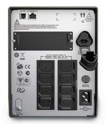 Источник бесперебойного питания APC Smart-UPS SMT1500I 1000Вт 1500ВА черный