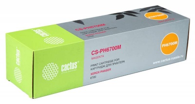 Тонер Картридж Cactus CS-PH6700M 106R01524 пурпурный (12000стр.) для Xerox Phaser 6700