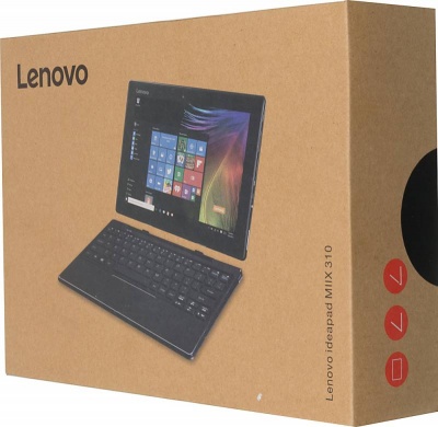 Планшет Lenovo MiiX 310-10ICR Atom x5-Z8350 (1.44) 4C/RAM2Gb/ROM32Gb 10.1" 1920x1080/3G/4G/Windows 10/серый/5Mpix/2Mpix/BT/WiFi/Touch/microSD 64Gb/mHDMI/minUSB/10hr