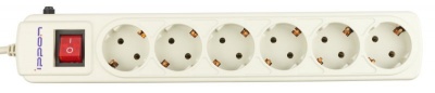 Сетевой фильтр Ippon BK232 3м (6 розеток) белый (коробка)