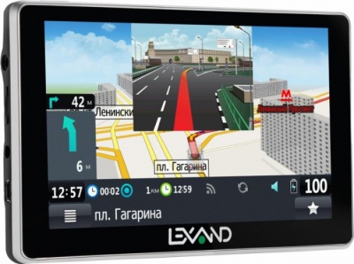 Навигатор Автомобильный GPS Lexand SA5 HD 5" 800x480 4Gb microSD серый Прогород Россия + 60 стран