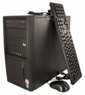 ПК IRU Office 311 MT i3 6100 (3.7)/4Gb/SSD120Gb/HDG530/DVDRW/Free DOS/GbitEth/400W/клавиатура/мышь/черный